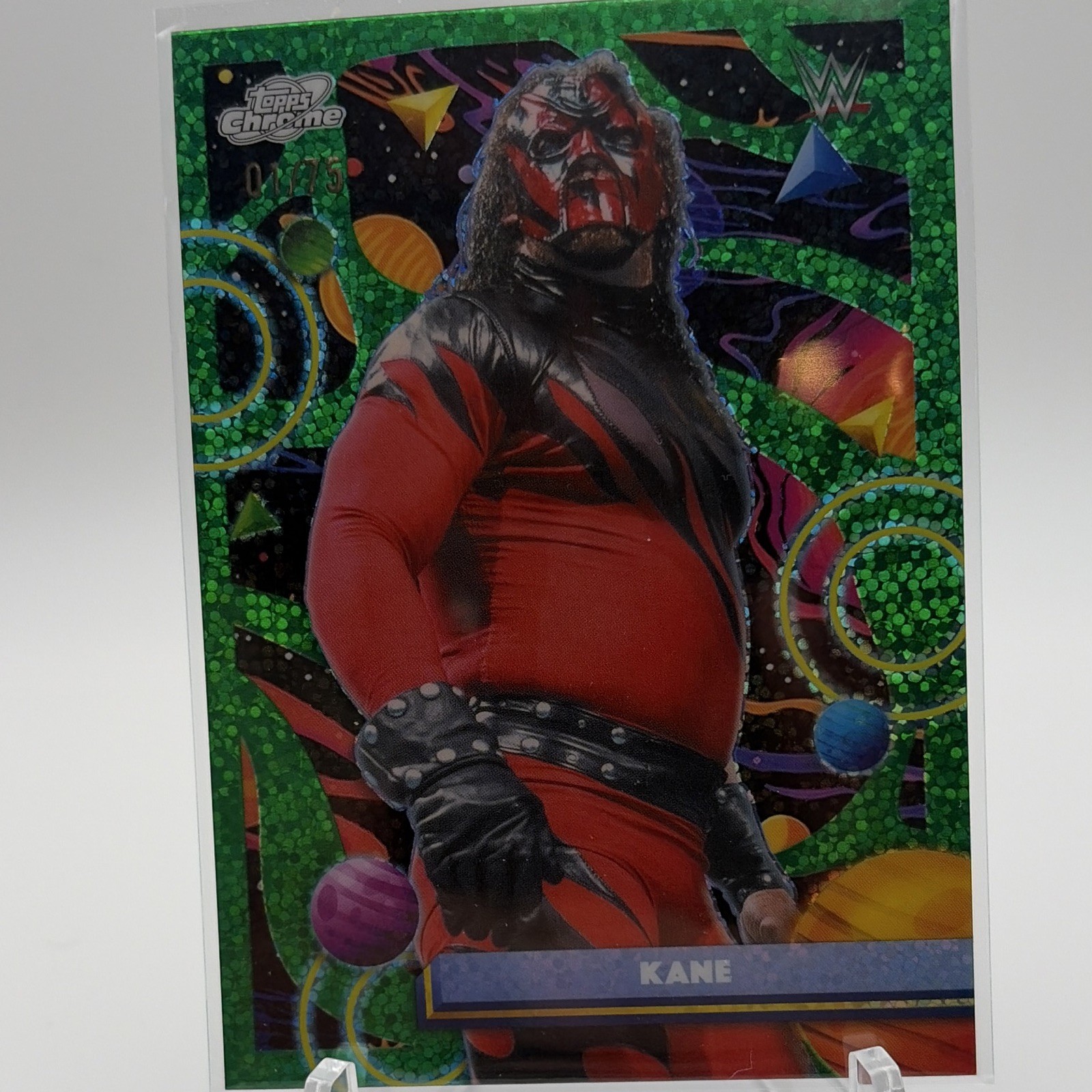 Topps 2026 Topps Chrome WWE Kane Refractor Non-Sport Trading Card 1/75 BOOKEND