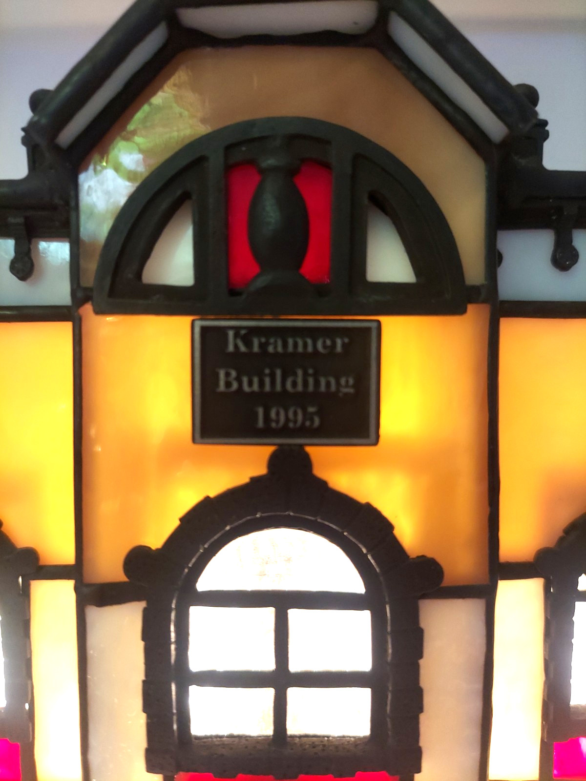 Forma Vitrum Stained Glass “Kramer Building” Real Estate Vitreville Bill Job ’95