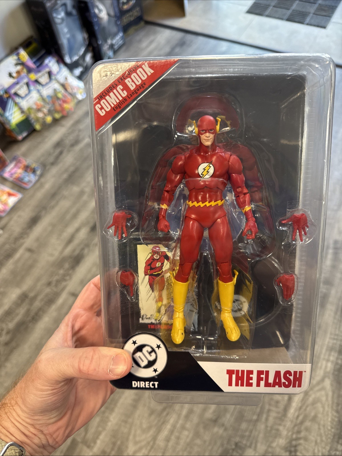 McFarlane Toys DC Direct Page Punchers The Flash Includes Reprint Flash #123