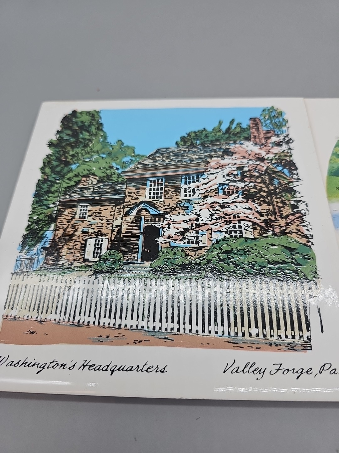 Screencraft Pennsylvania Trivet Ceramic Tile Lot Of 2 Gettysburg & Washington’s