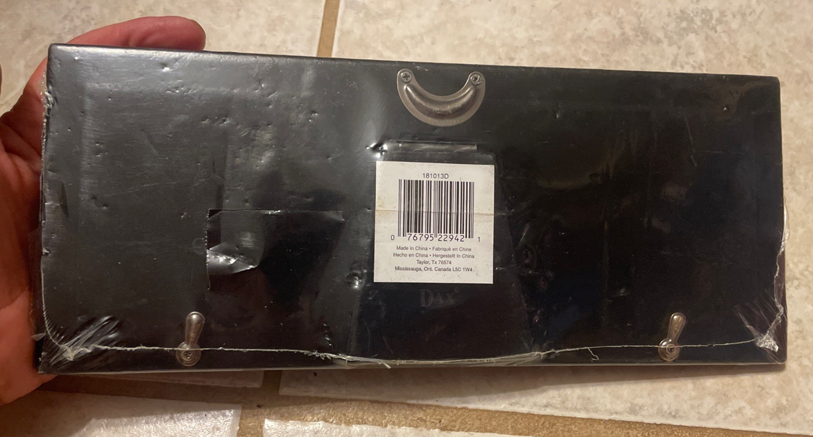 Dax Landscape Table photo Frame Rectangle Brushed Silver 10″ x 3.5″ NIP