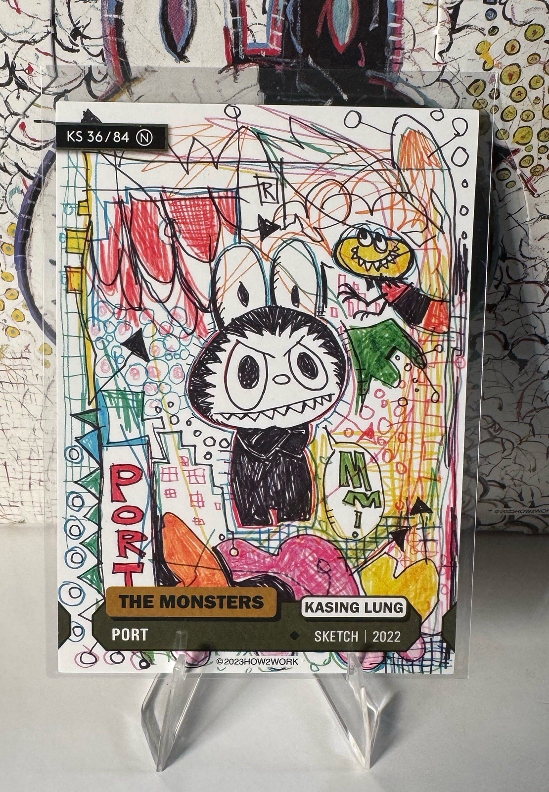 Series 2 How2Work THE MONSTERS Trading Card PORT KS 36/84 “N”