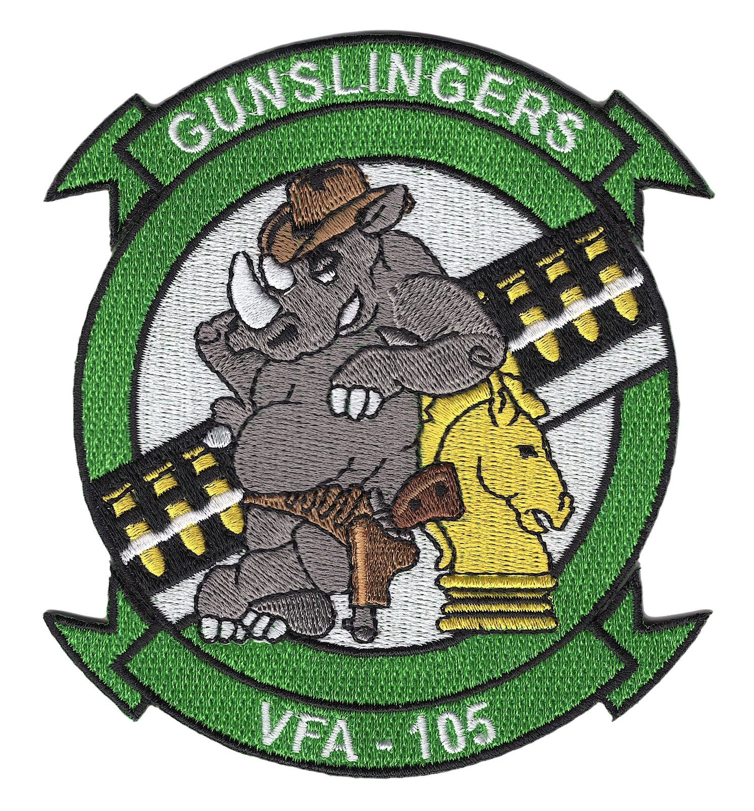 VFA-105 Gunslingers patch – Rhino Strike Fighter Squadron