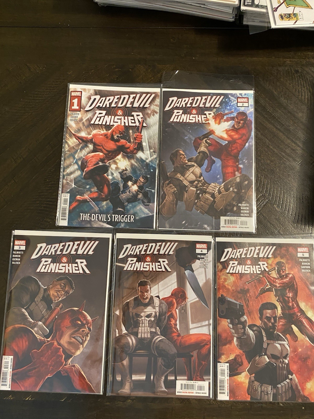 Daredevil And Punisher Devil’s Trigger 1-5 Complete Lot 1 2 3 4 5 Marvel Gemini