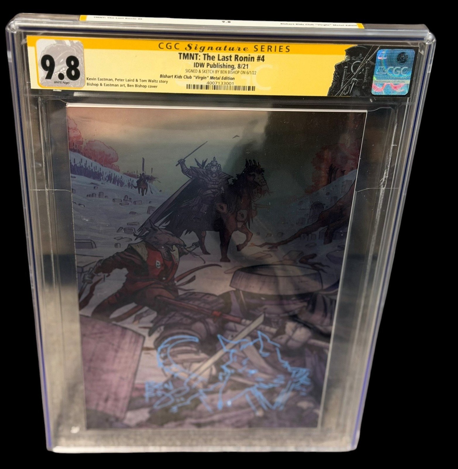 TMNT The Last Ronin #4 CGC Signature Series 9.8 Signed & Sketched Ben Bishop IDW