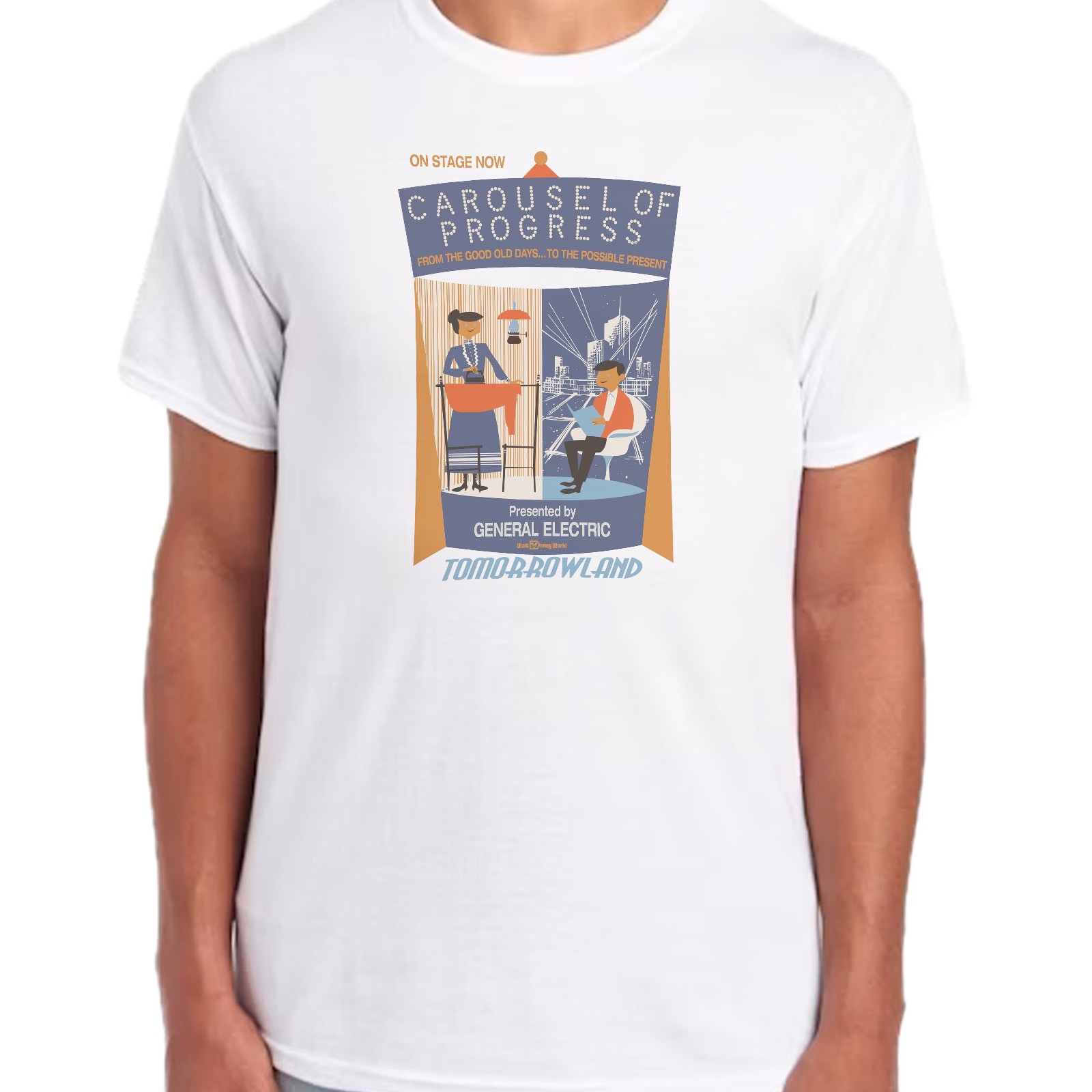 Disney World Carousel of Progress White Unisex New w/ Tags Shirt