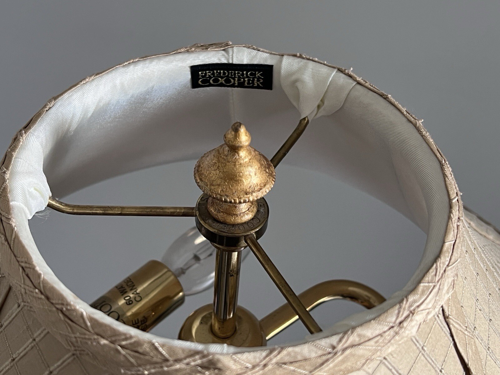 HTF Frederick Cooper Neo Classical Lamp – Cornucopia Horn with Ram’s Head