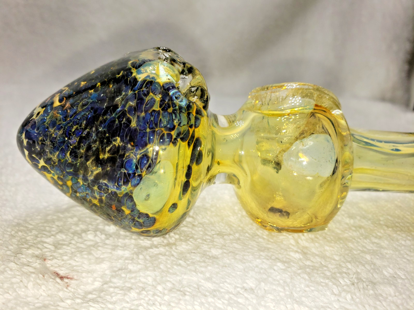 5.5″ Collectible Multi- colored double Bowl Tobacco Hand Smoking Glass Pipe