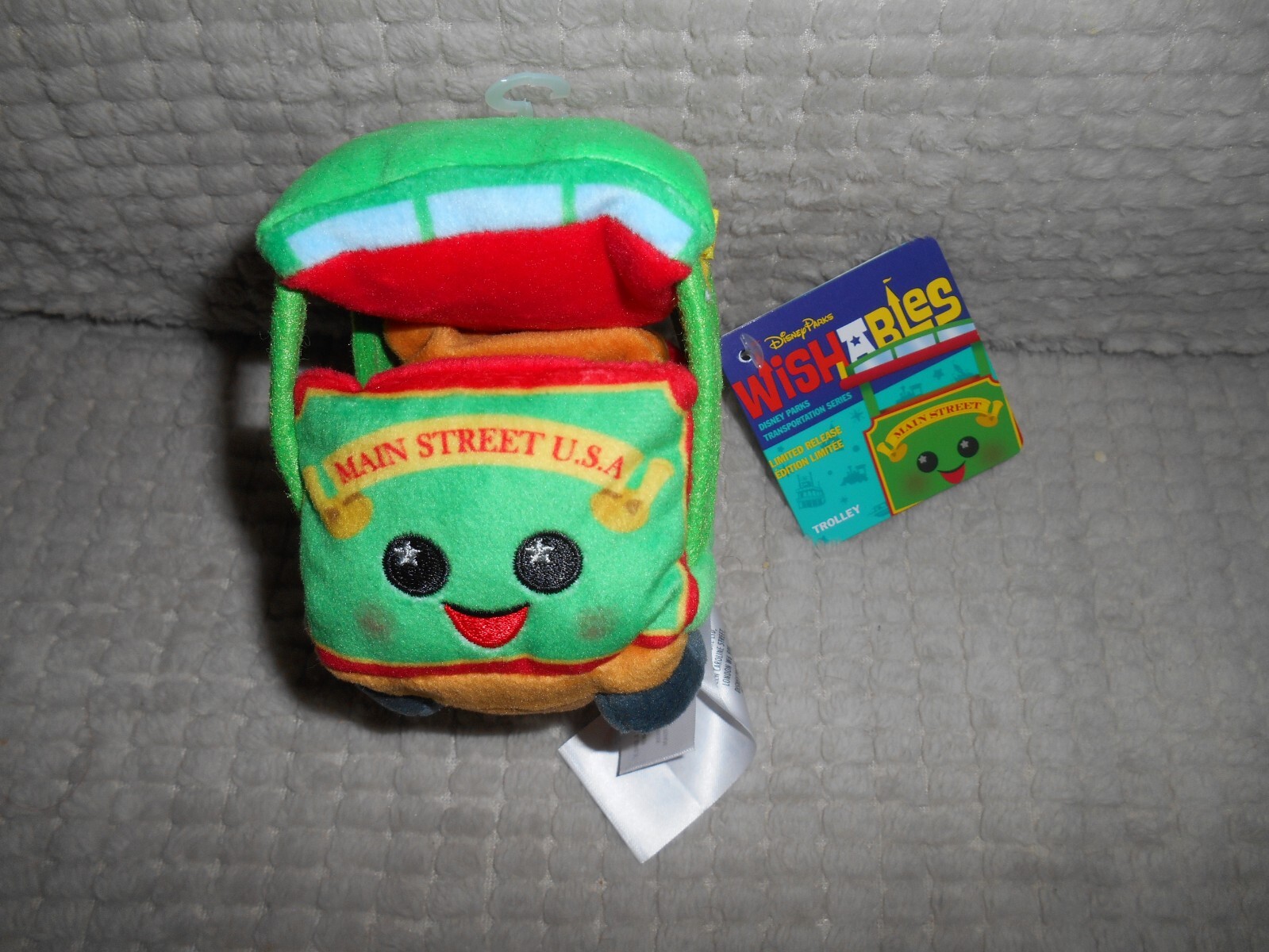 DISNEY PARKS MAIN STREET TROLLEY WISHABLES PLUSH TRANSPORTATION SERIES NEW