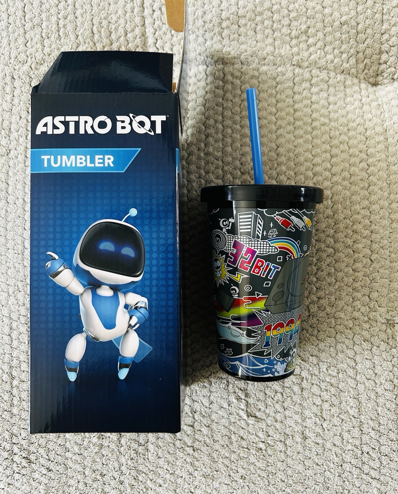 Astro Bot Playstation PS5 2025 Official Kids Tumbler Cup – 20oz 🔥