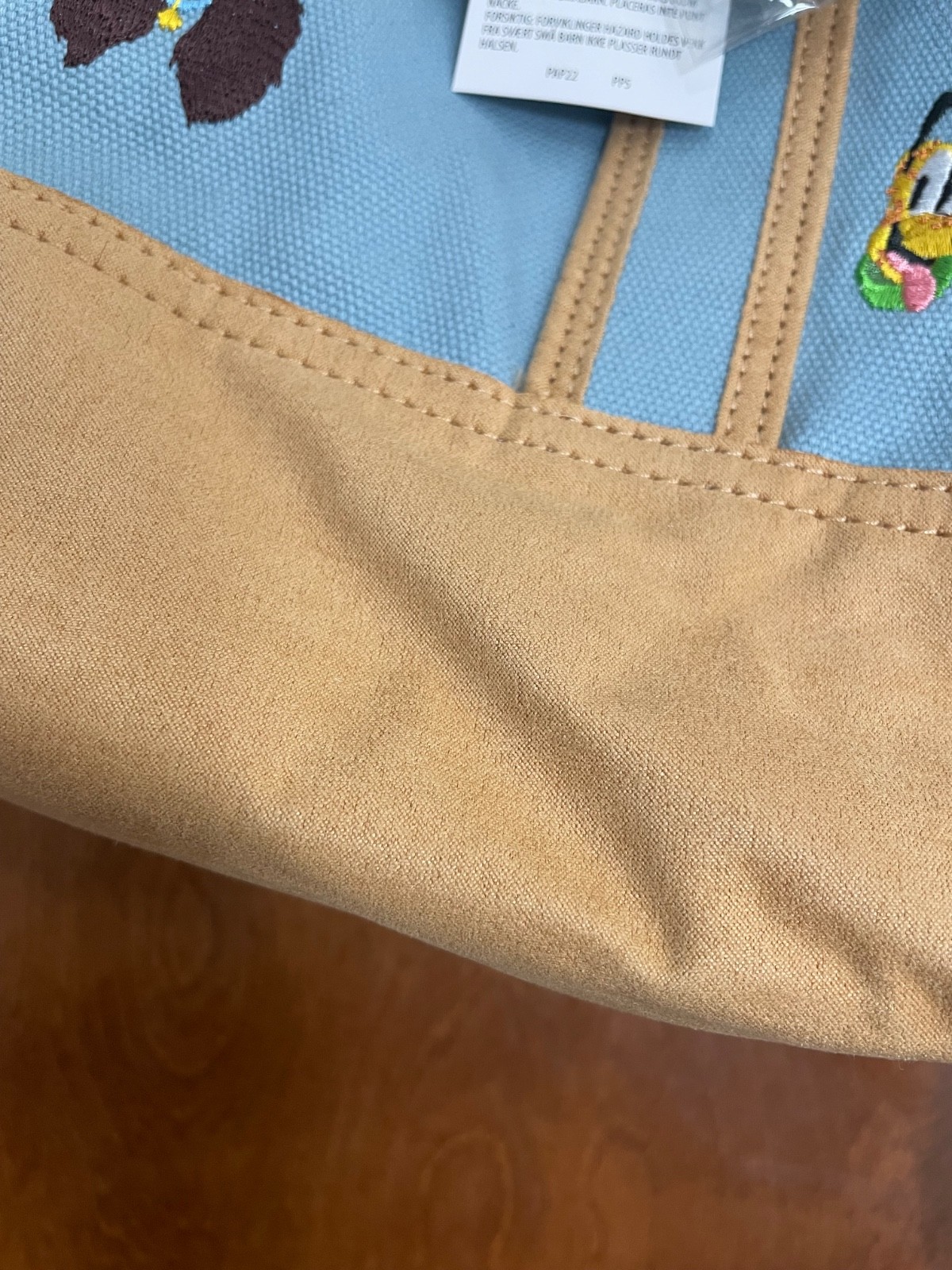 LARGE Version Disney Dogs Disney Store Est. 1987 Canvas Tote NO ZIPPER closure!