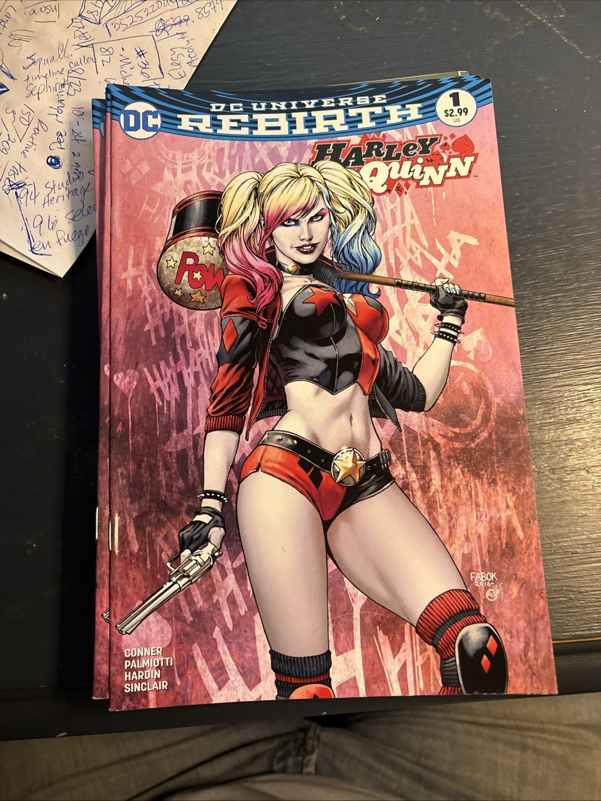HARLEY QUINN #1 CINCINNATI COMIC EXPO JASON FABOK COLOR VARIANT 2016 NM