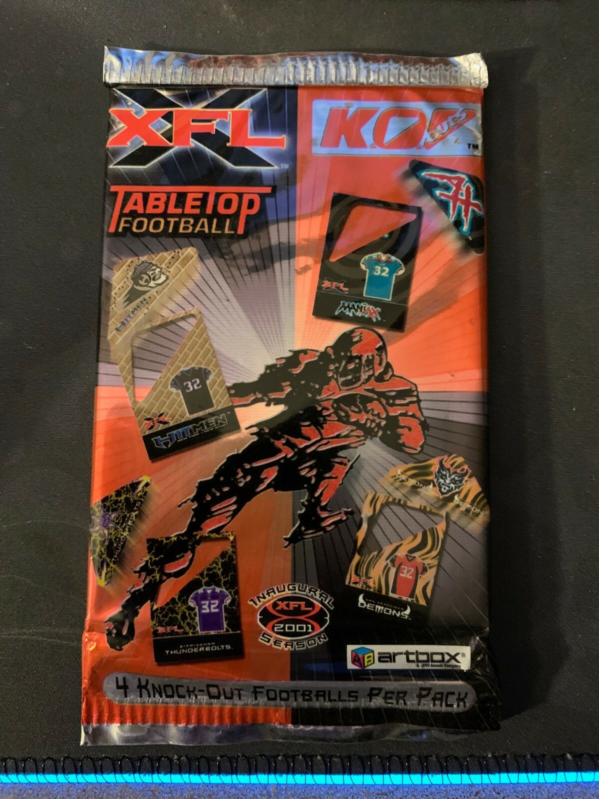2001 Artbox XFL Tabletop Football Trading Card Pack New Sealed