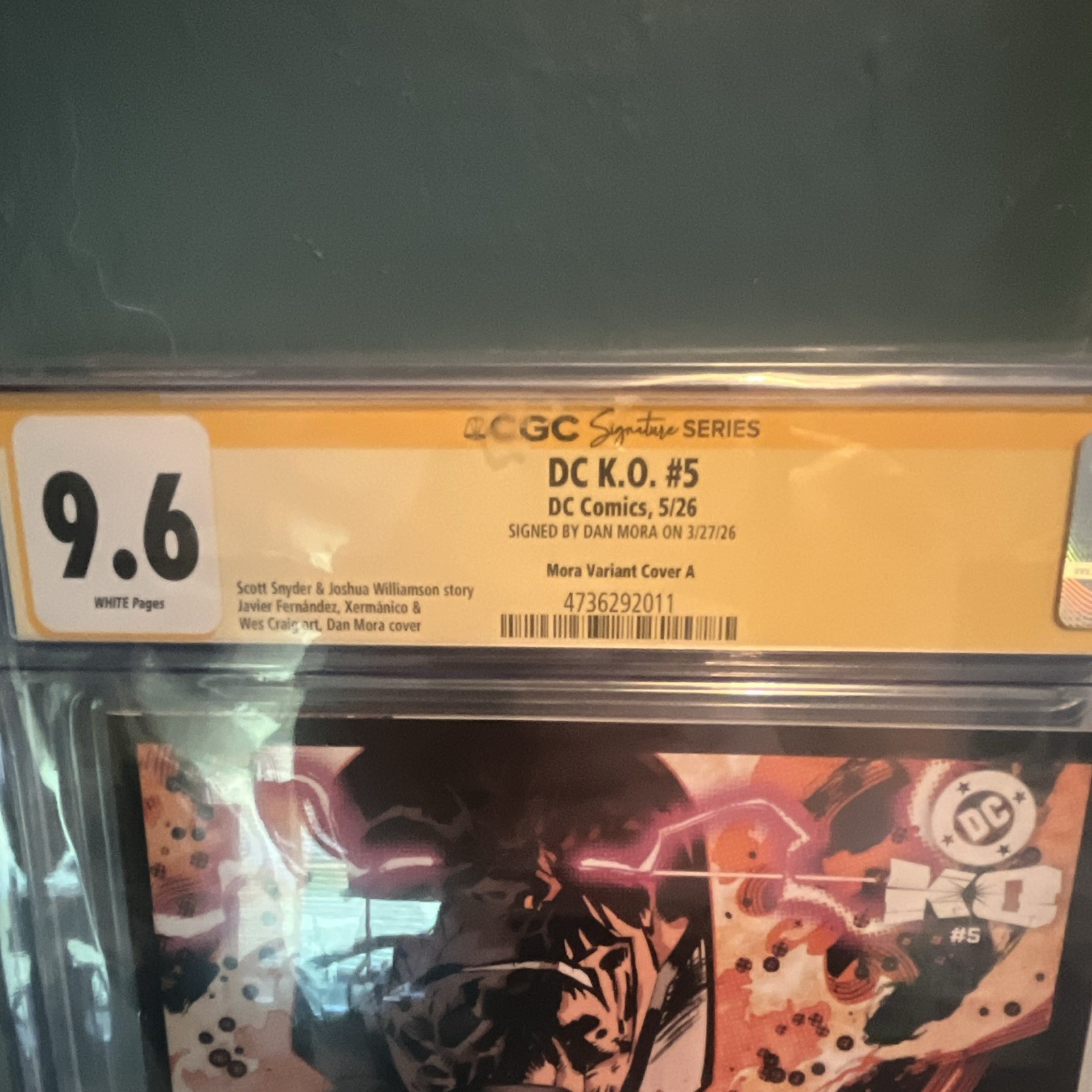 DC Comics DC K.O. #5 (2026) CGC 9.6 Signature Series Mora Var A Signed
