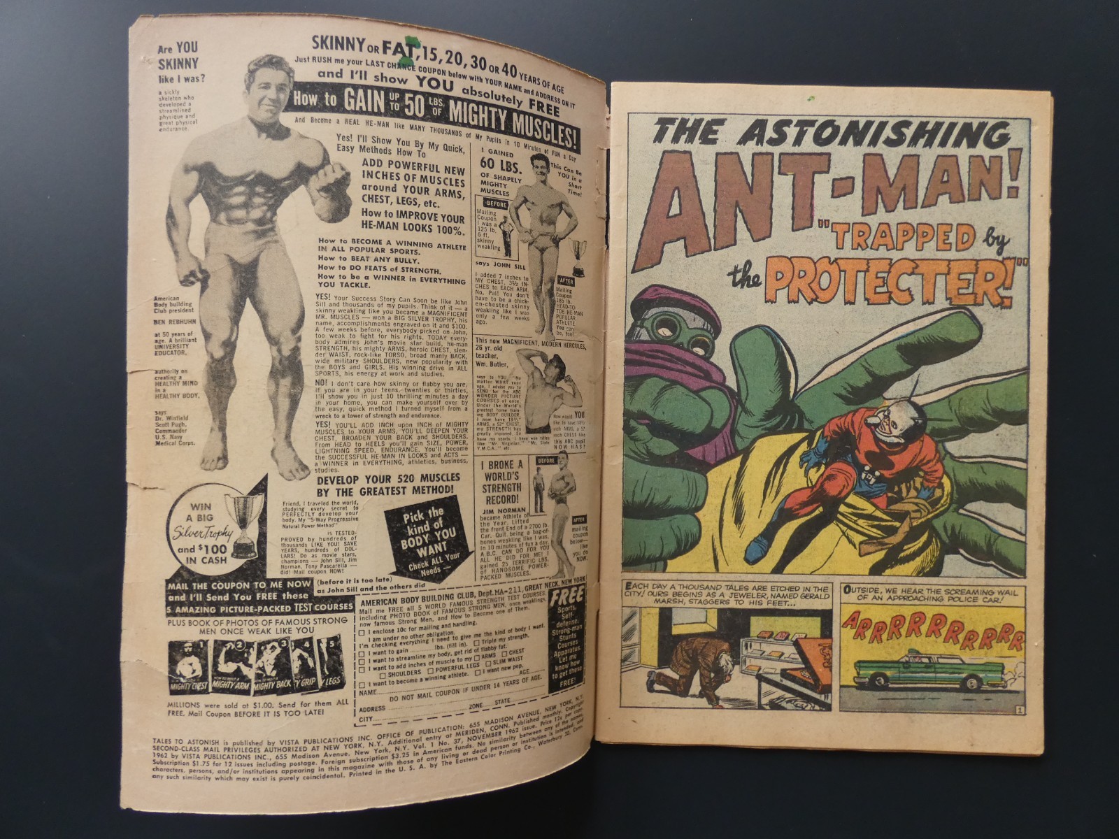 Tales to Astonish #37. 4th App of Ant Man. 1962. Missing ad pages
