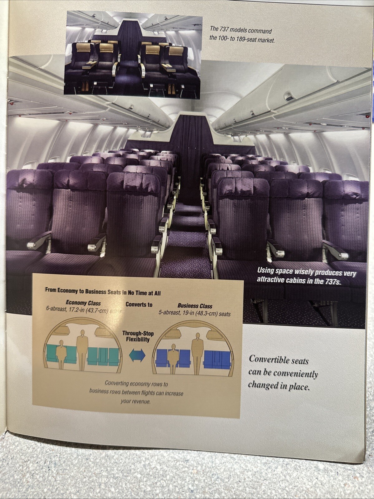 Vintage Boeing Advertising Brochure What The 737 Can Do For You