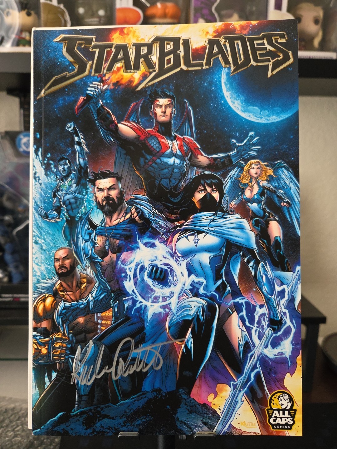 Starblades: Volume 1- Signed by Kyle Ritter (ALL CAPS Comics)