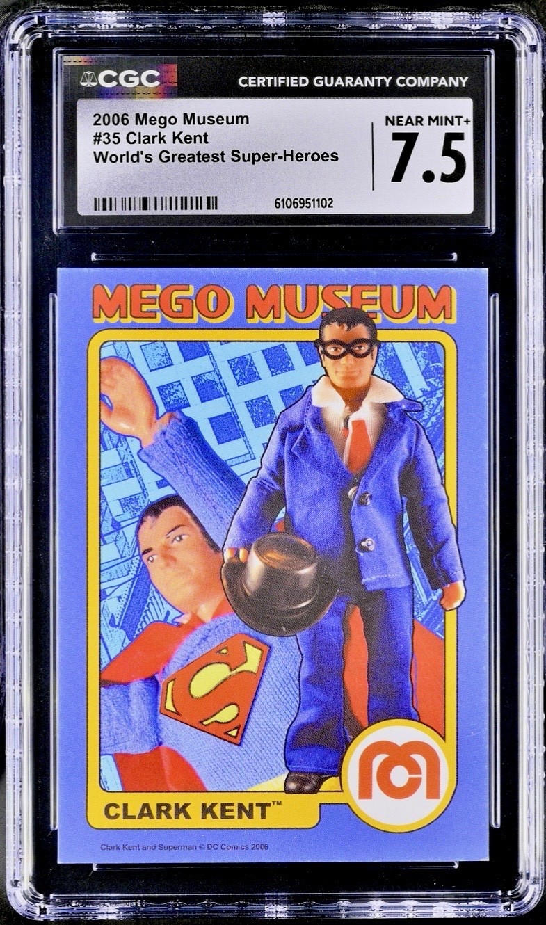 2006 SUPERMAN CLARK KENT Trading Card Mego Museum CGC7.5 Pop1 Highest Superhero