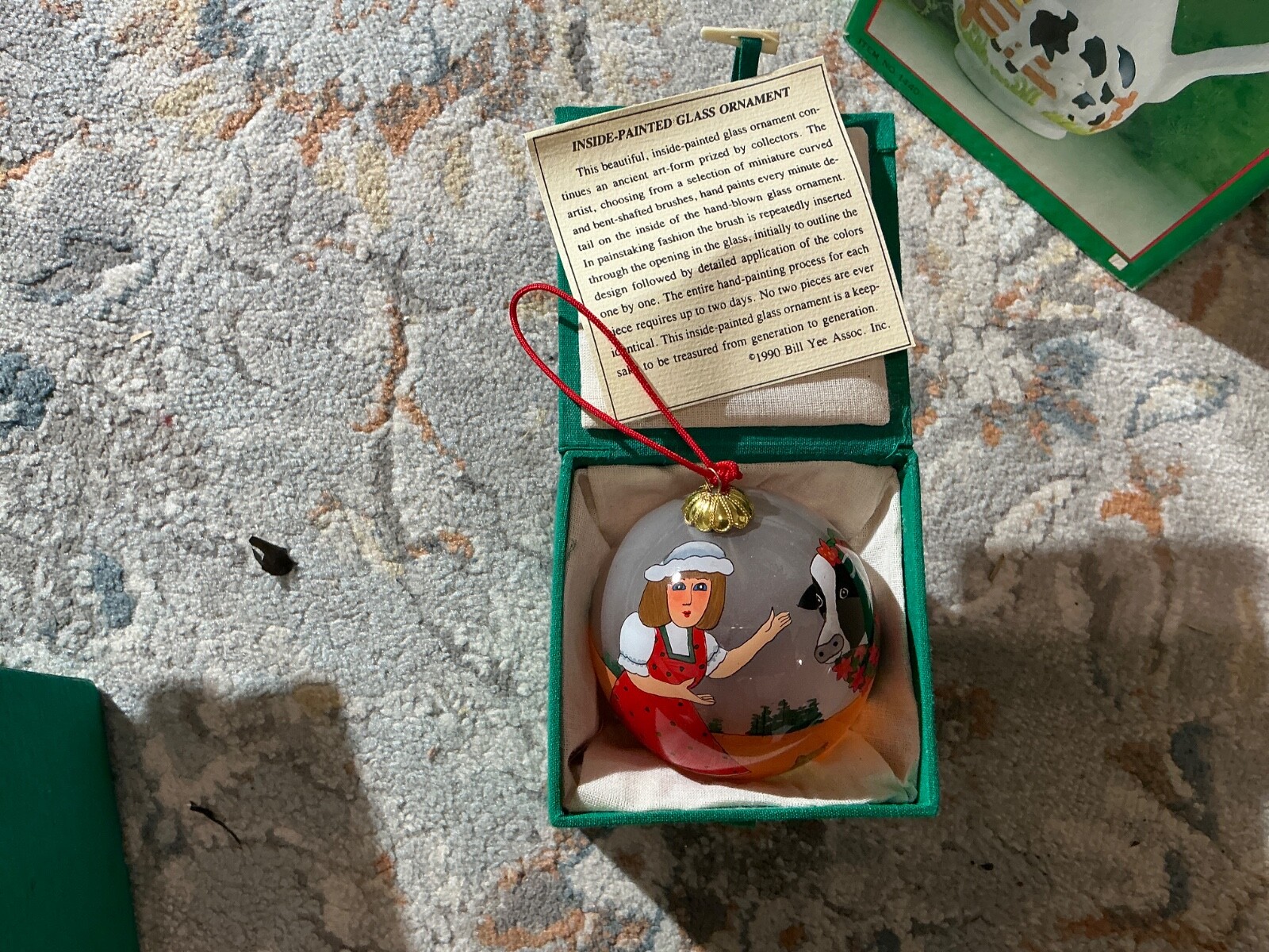 Li Bien Ornament ‘Maids A Milking’ 12 Days Of Christmas, w/ Box,