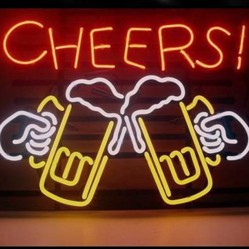 Cheers Beer Bar Open 24″x20″ Neon Sign Light Lamp Workshop Garage Collection YU