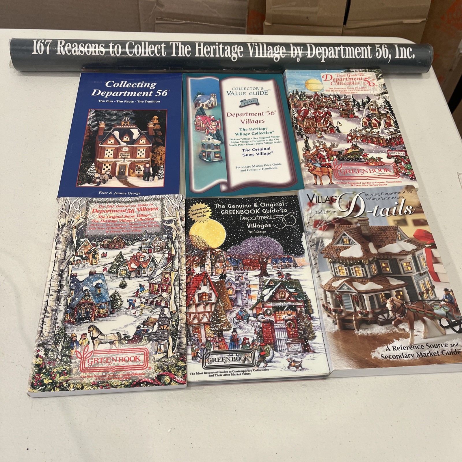 Dept 56 Poster 167 Reasons to Collect 6 Greenbook Guide Secondary Market D-tails