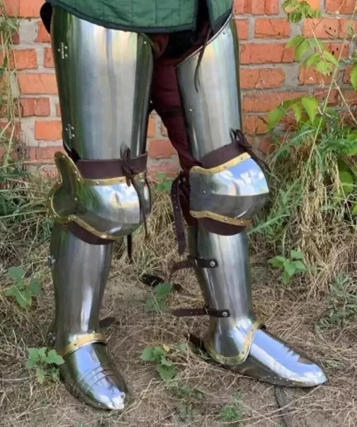 Gothic Leg Armor Steel Greaves Steel Gothic Leg Guards German Gothic Knight Leg