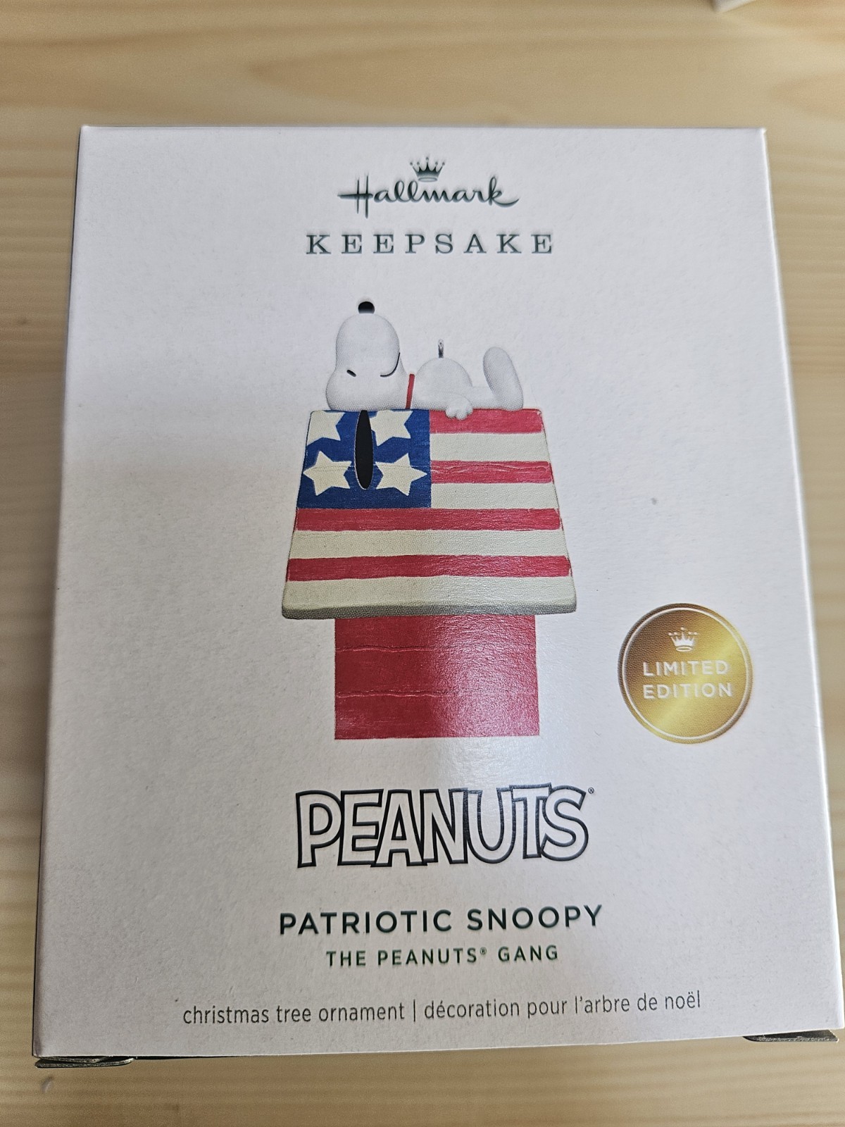 2026 Hallmark Keepsake Limited Edition Peanuts Patriotic Snoopy Ornament NIB