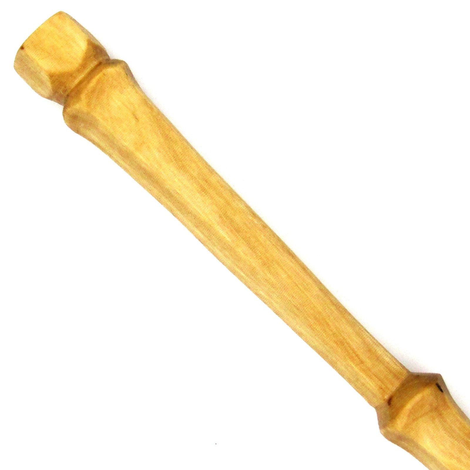 15″ Hand Carved Almond Wood Five Elements Magic Wand Wizard Wicca w/ Free Bag