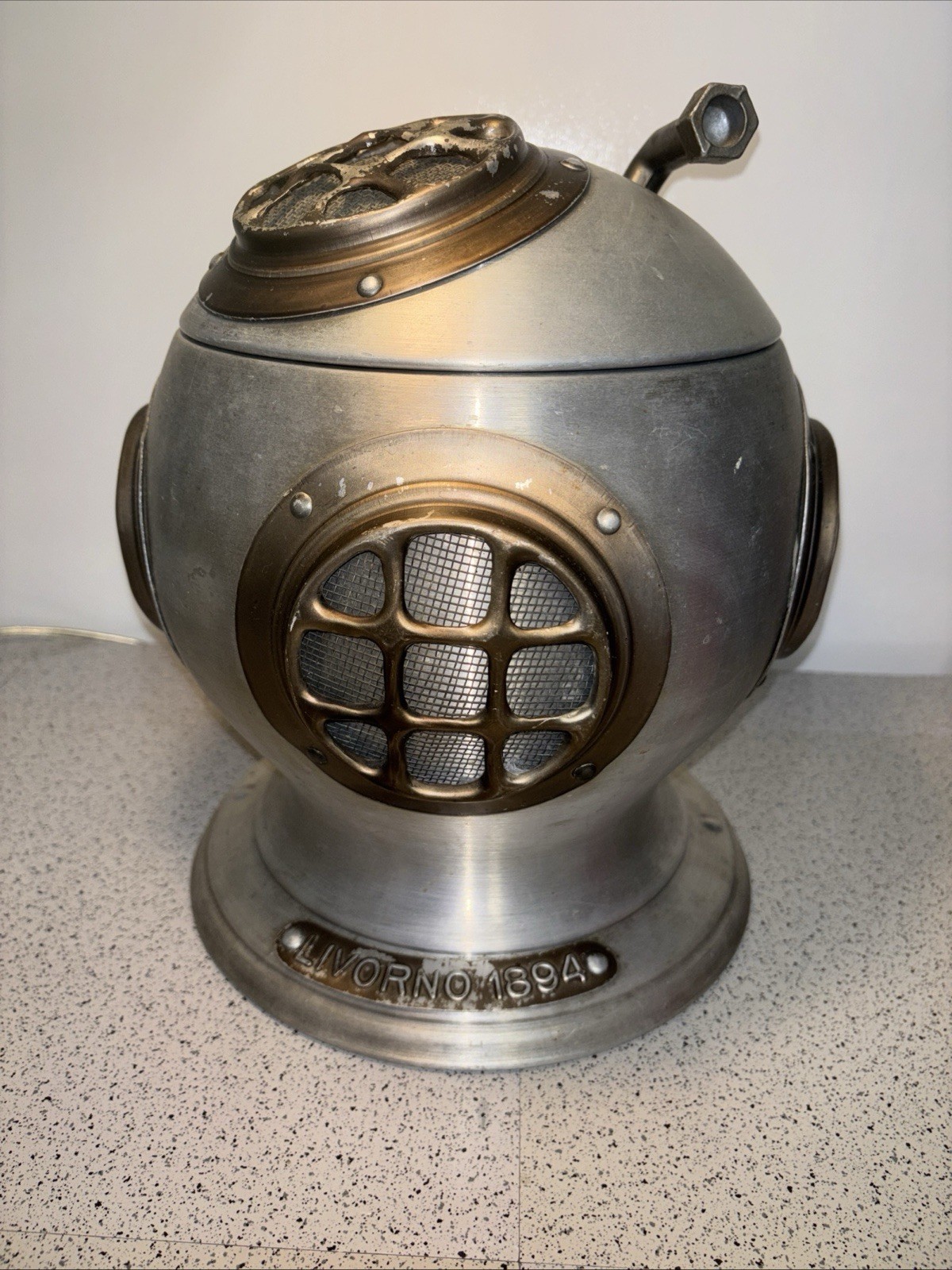 Ice Bucket Scuba Helmet Livorno 1894 Olde Tankardware – Italy – 1970