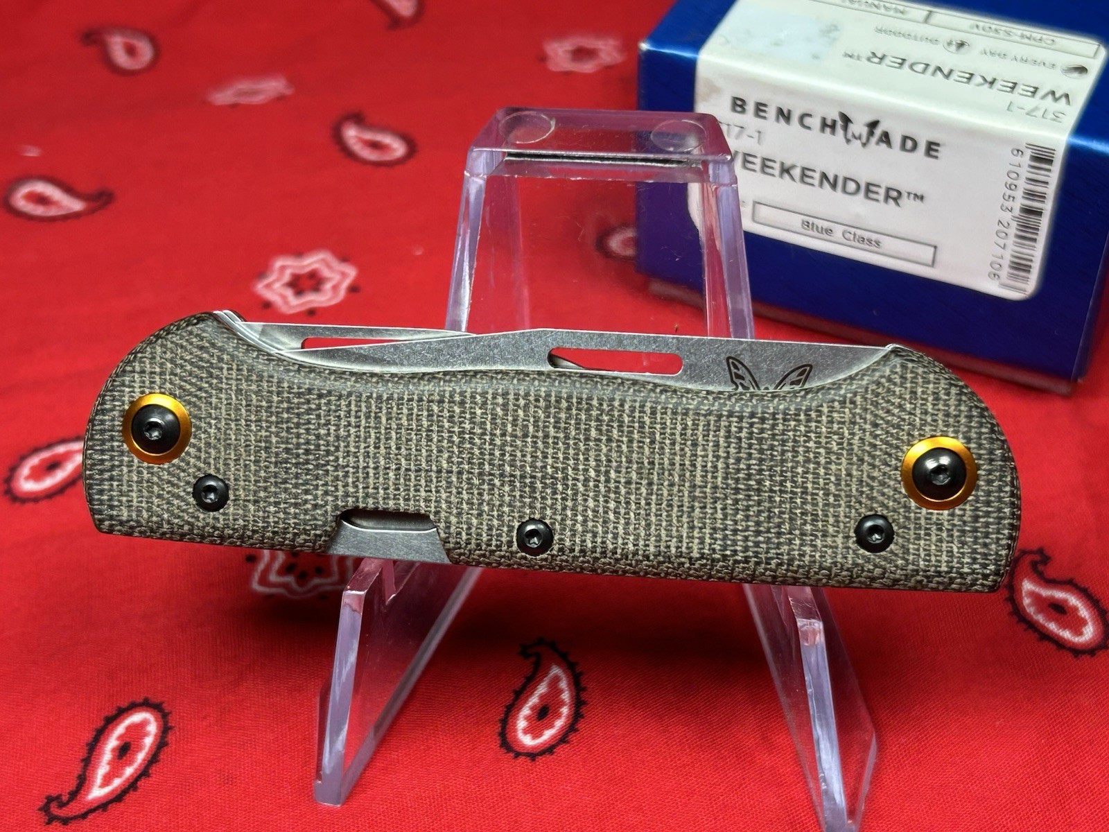 Benchmade Weekender 317-1 Slipjoint Pocket Knife Perfect Light Camping Option!
