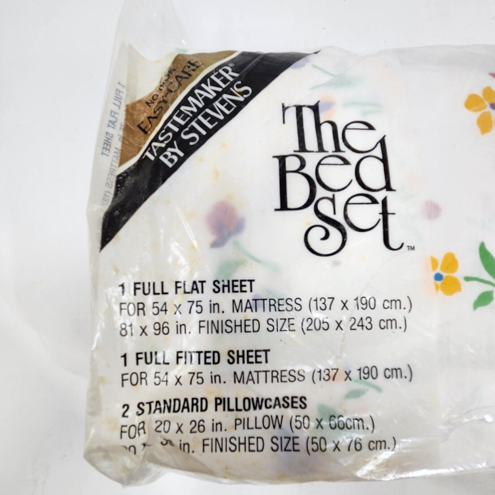 Tastemaker By Stevens The Bed Set Sheets Spring Serenade Floral FULL Easy Care