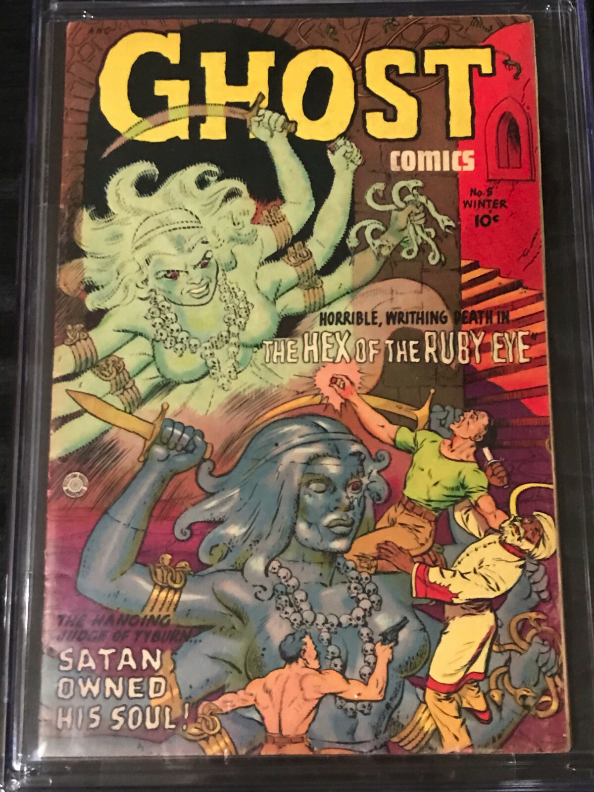 Pre-Code Horror Fiction House 1952 Ghost Comics #5 CGC 3.0 G/VG w/ Reprint Copy!