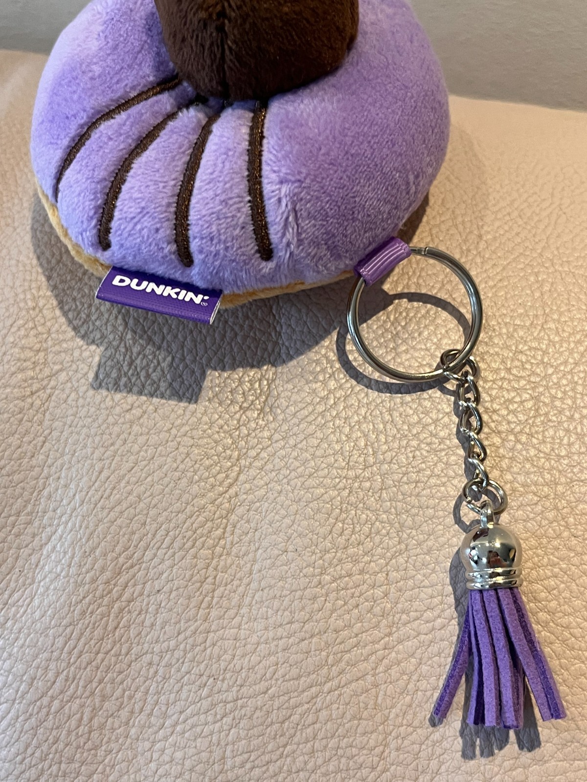 Dunkin Donuts Purple Spider Plush Keychain 2025 Halloween Rare Limited Edition