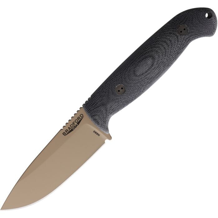 Bradford Knives Guardian 4.5 Fixed Knife 4″ N690 Steel Blade Micarta Handle