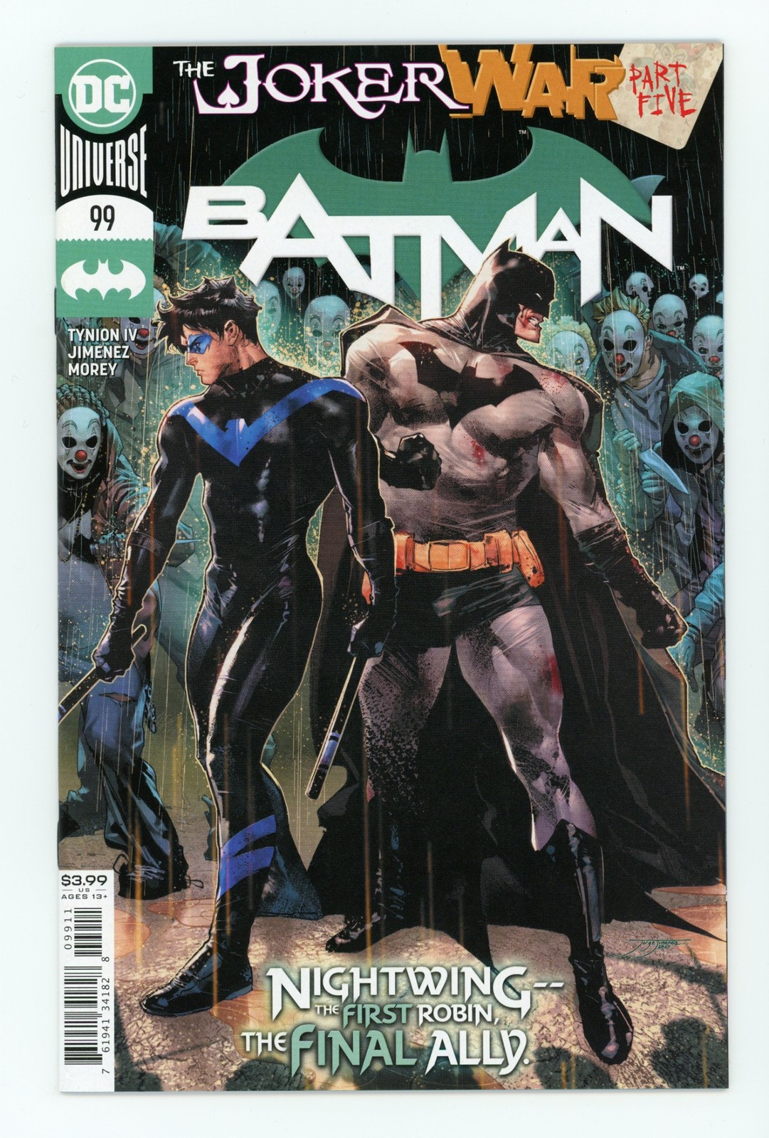 Batman #99 NM+ 2020 Jimenez Cover A Nightwing