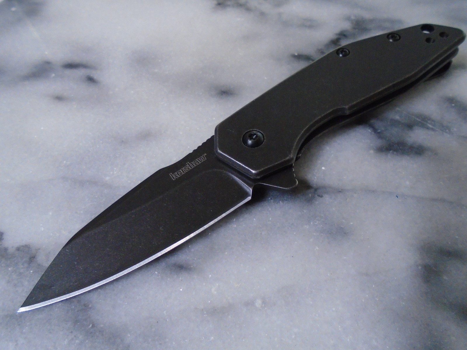 Kershaw Gravel Assisted Open Framelock Pocket Knife Blackwash 8Cr13MoV 2065X New