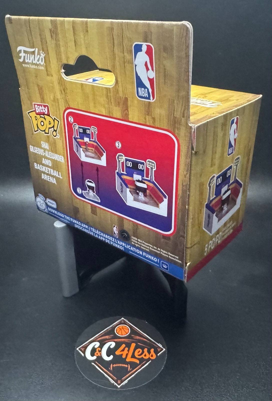 Funko Bitty Pop! 🏀 NBA OKC Thunder Shai Gilgeous-Alexander & Basketball Arena