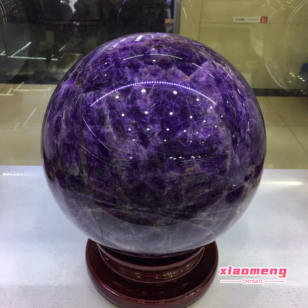 50LB Natural beautiful Dream Amethyst Quartz Crystal Sphere Ball Healing
