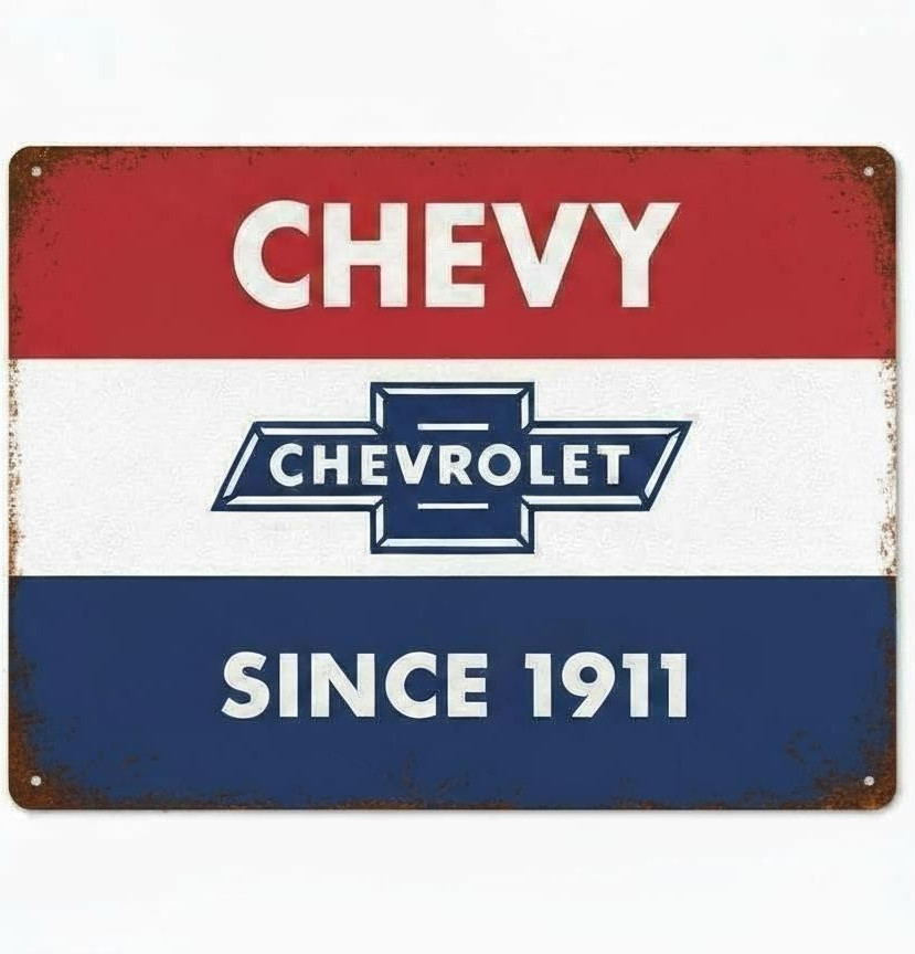 Chevrolet Chevy Since 1911 Vintage Novelty 8 x 12 Metal Sign New!