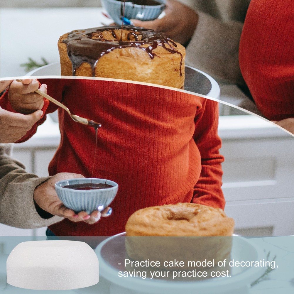 1Pack Cake Model 5.8X5.8X2.4In for Practice Cake Decorating and Craft Activities