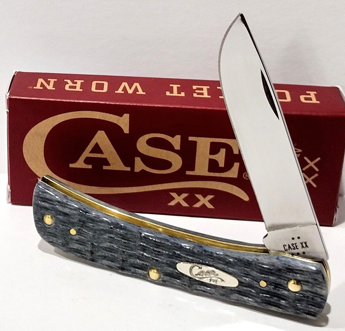Case XX USA Gray Bone Sod Buster Jr. Chrome Vanadium Carbon Steel Pocket Knife