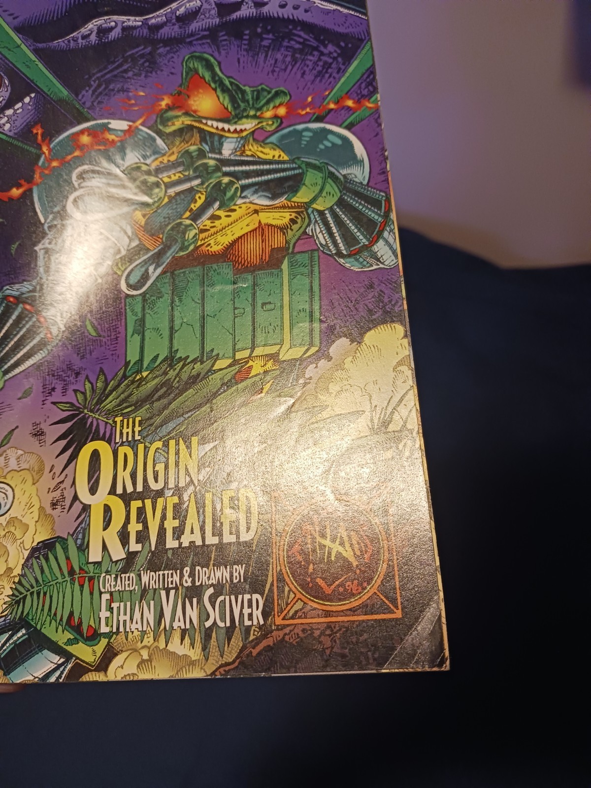 CyberFrog 0 🐸 Rare Ethan Van Sciver 1997 HARRIS Comics Cyber Frog 0 🐸