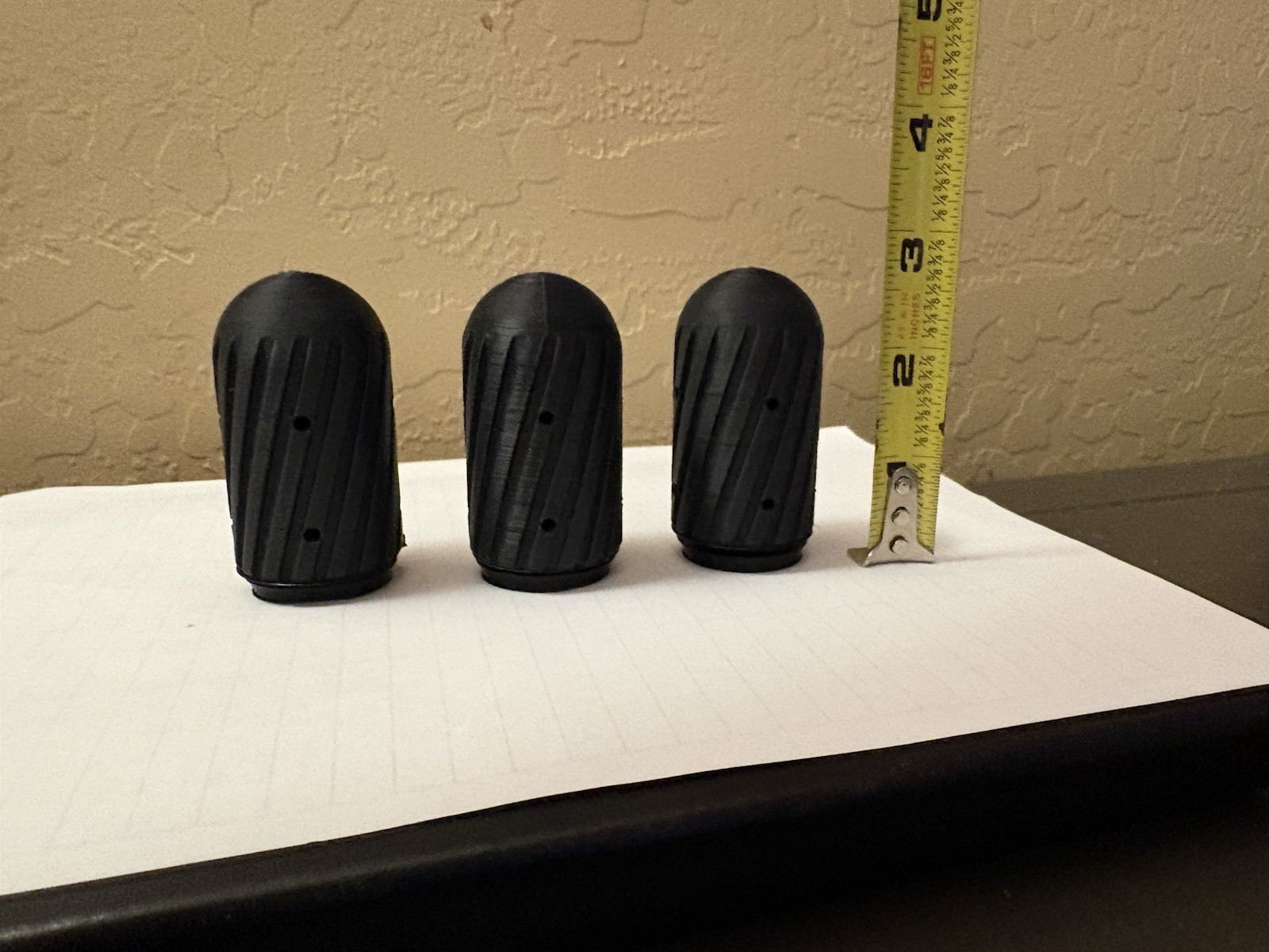 (Pack of 3) 37mm Rifled Projectiles w/ Holes for Smoke/Fused Comps 50mm tall