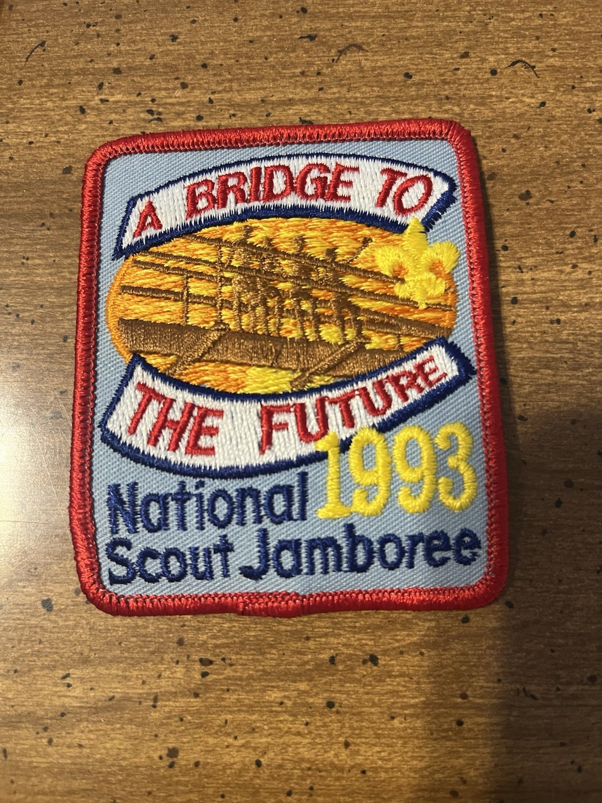 Boy Scouts Patch A Bridge to the Future 1993 National Scout Jamboree BSA