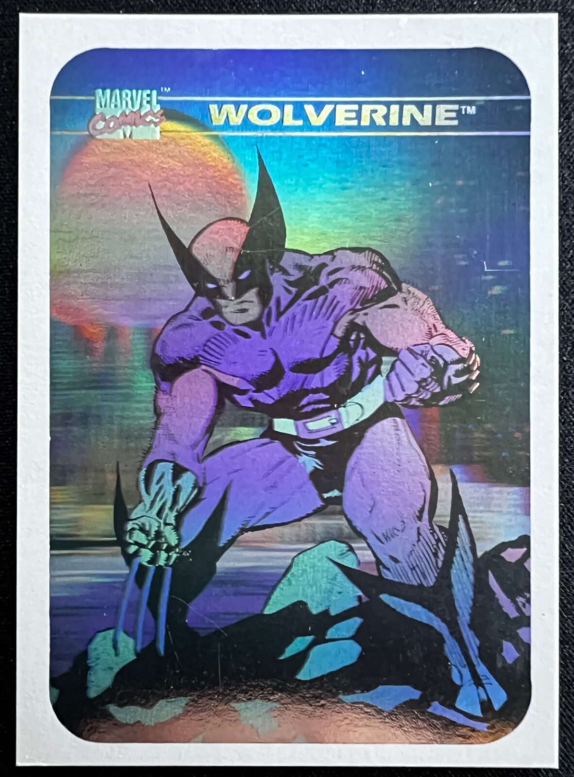 WOLVERINE 1990 Marvel Universe Series 1 Hologram Insert #MH-4 NM