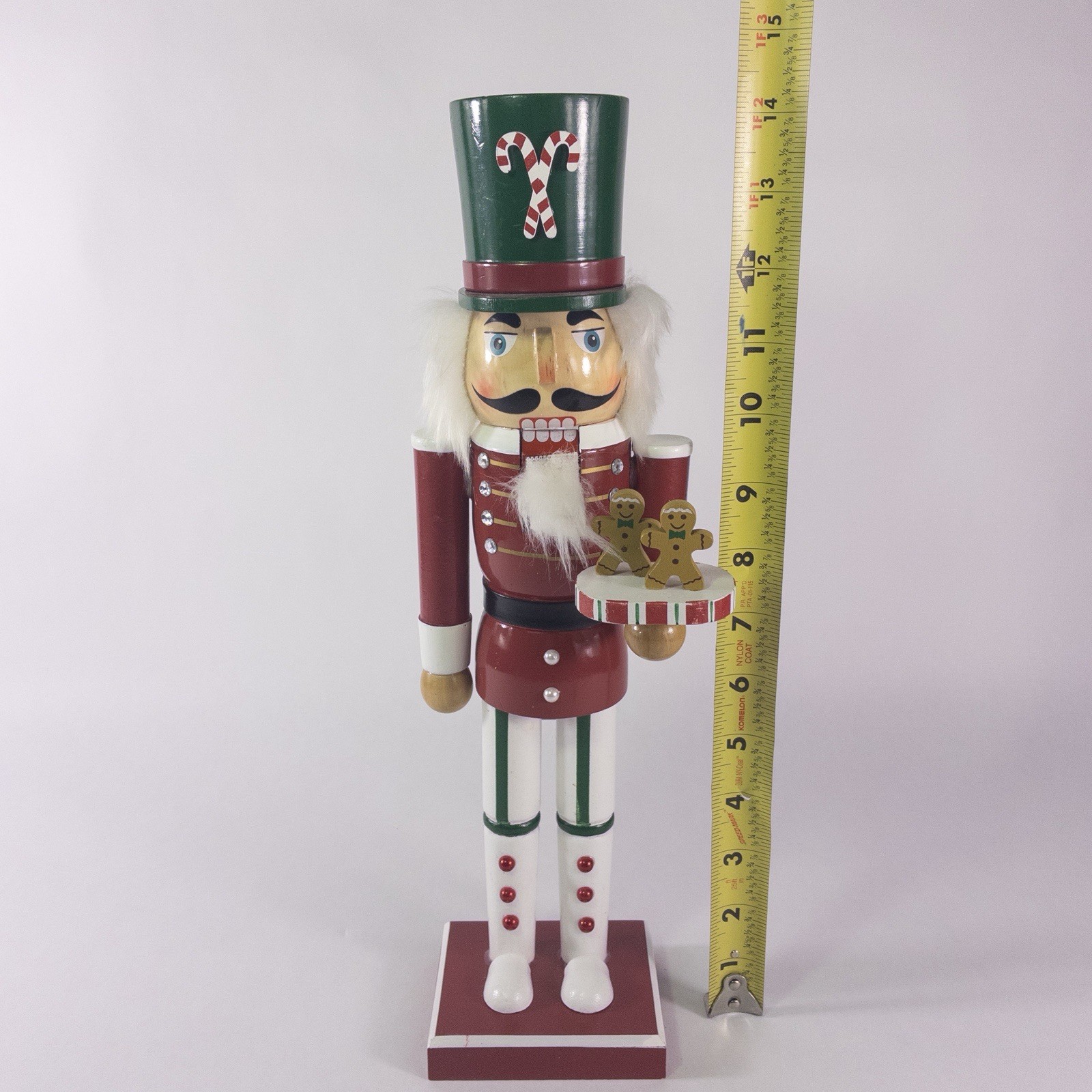 Nutcracker Chef Gingerbread Baker Candy Cane Soldier 14″ Wooden Christmas