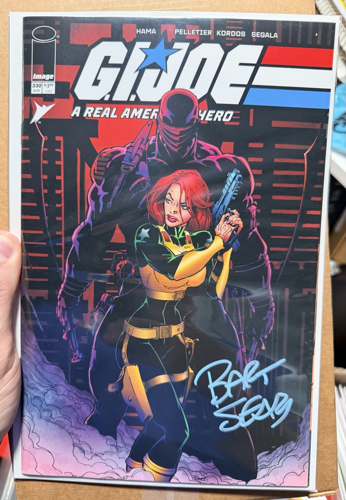 Signed G.I. JOE #330 Bart Sears Cover DaComics Exclusive VARIANT Limited To 750