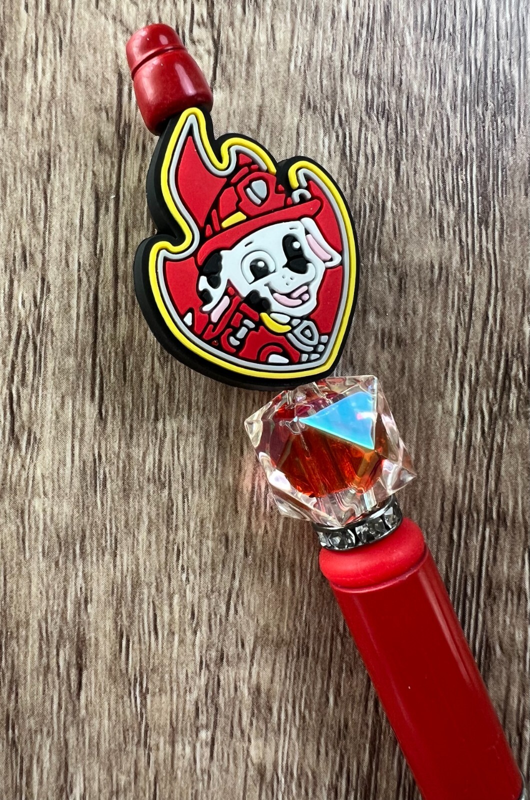 Custom beaded pen. Paw Silicone & acrylic Beads. Gifts. Journal. Teen.