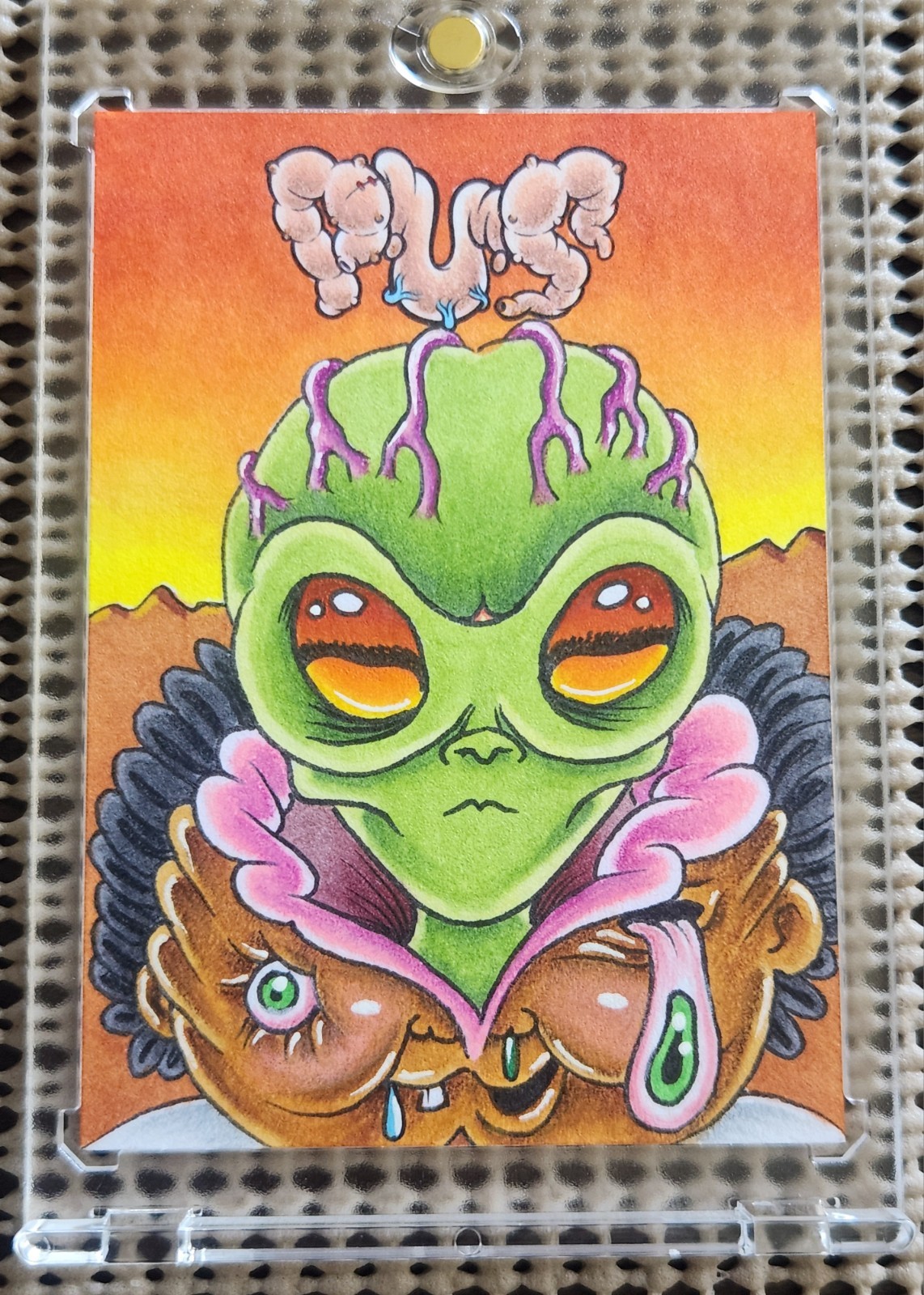 AREA FIFTY JUAN: PUS SKETCH CARD Poor Unfortunate Souls GAG GPK SP (1/1) BRYANT