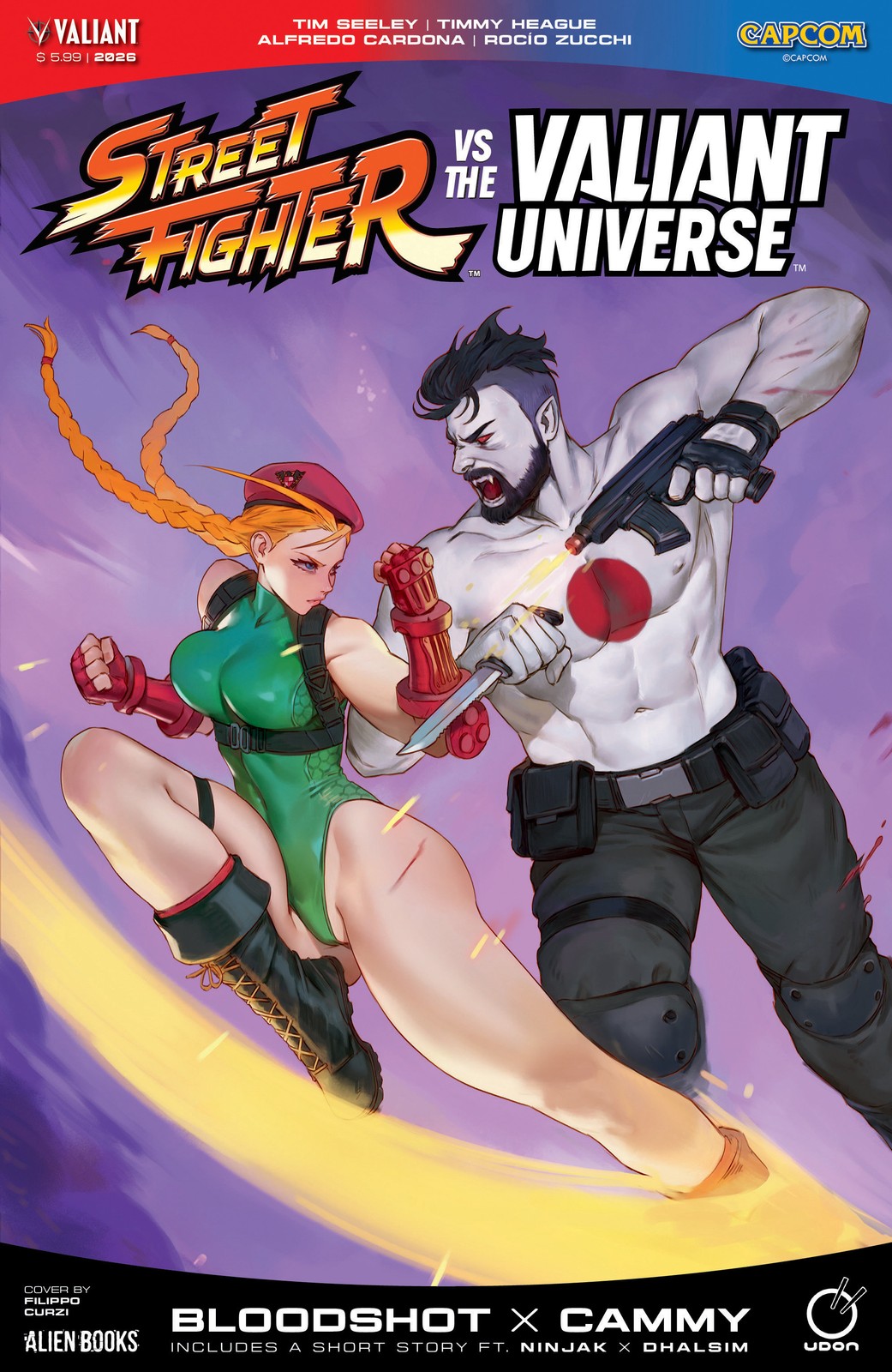 Street Fighter Vs. The Valiant Universe Special CVR A Curzi 7/29/26